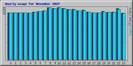 Hourly usage for November 2022