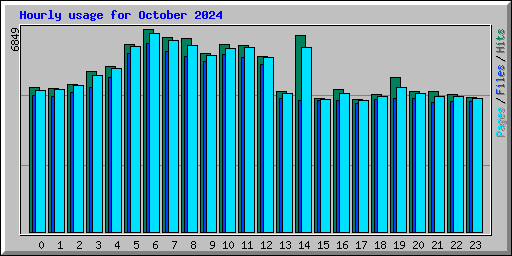 Hourly usage for October 2024